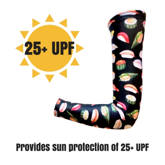Sushi Printed Arm Sleeves /Arm Warmers /Sun Sleeve - Picture 8 of 9